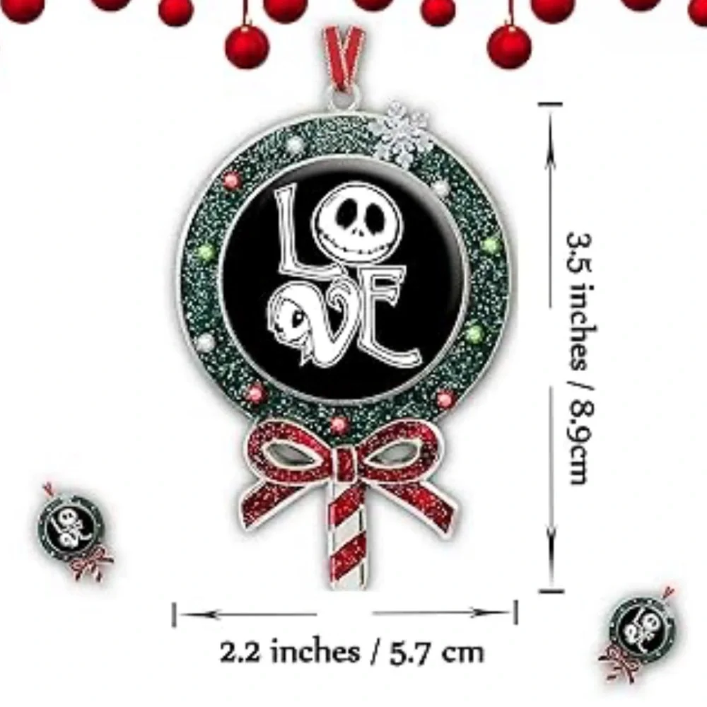 Disney Jack & Sally “LOVE” Lollipop Ornament - NWT
